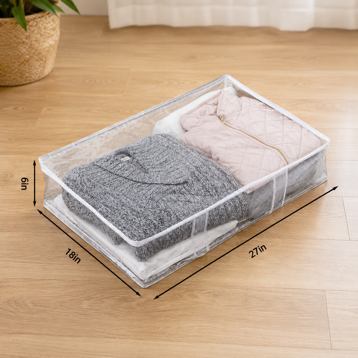 Clear Under Bed Storage Bags