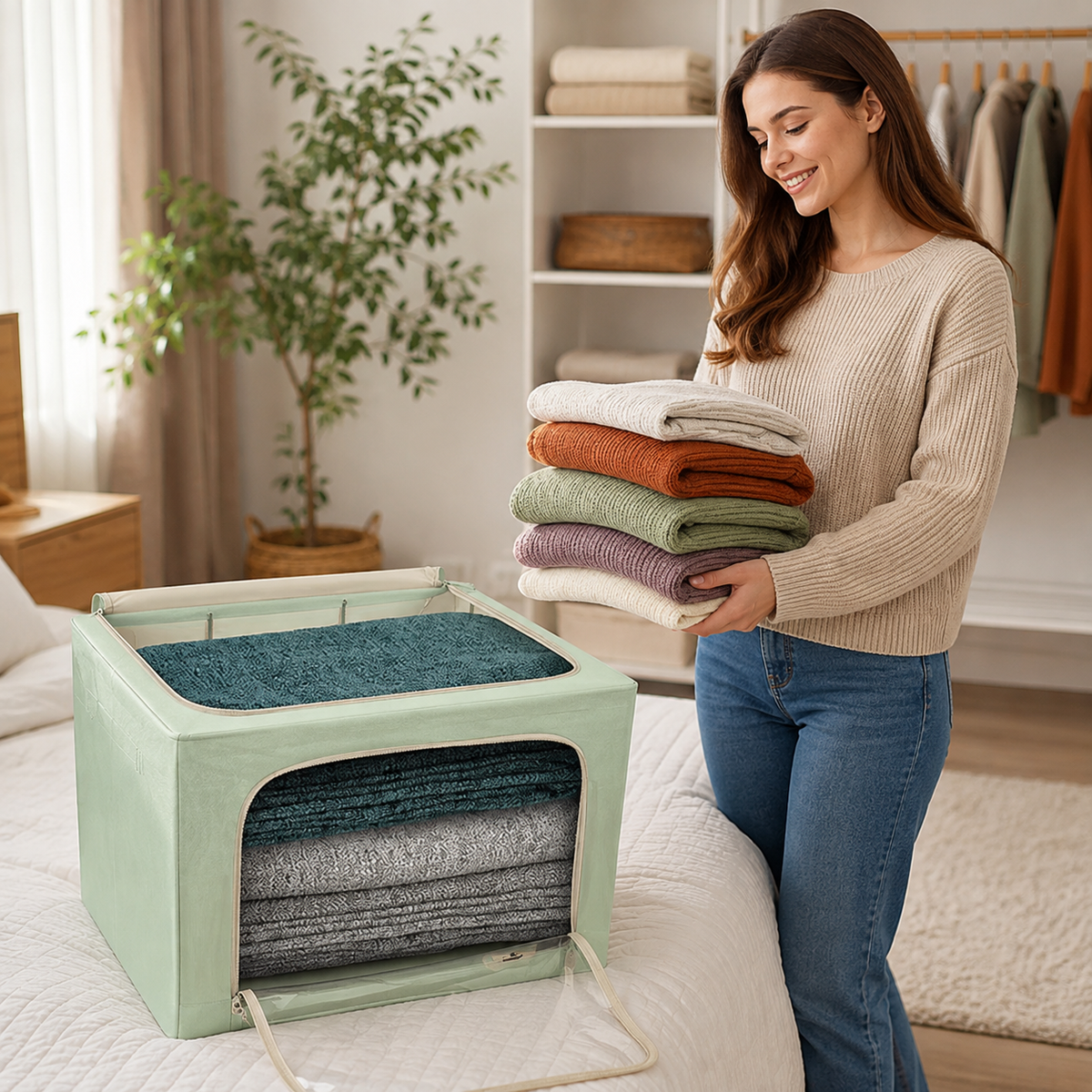 Jumbo Stackable Storage Bin