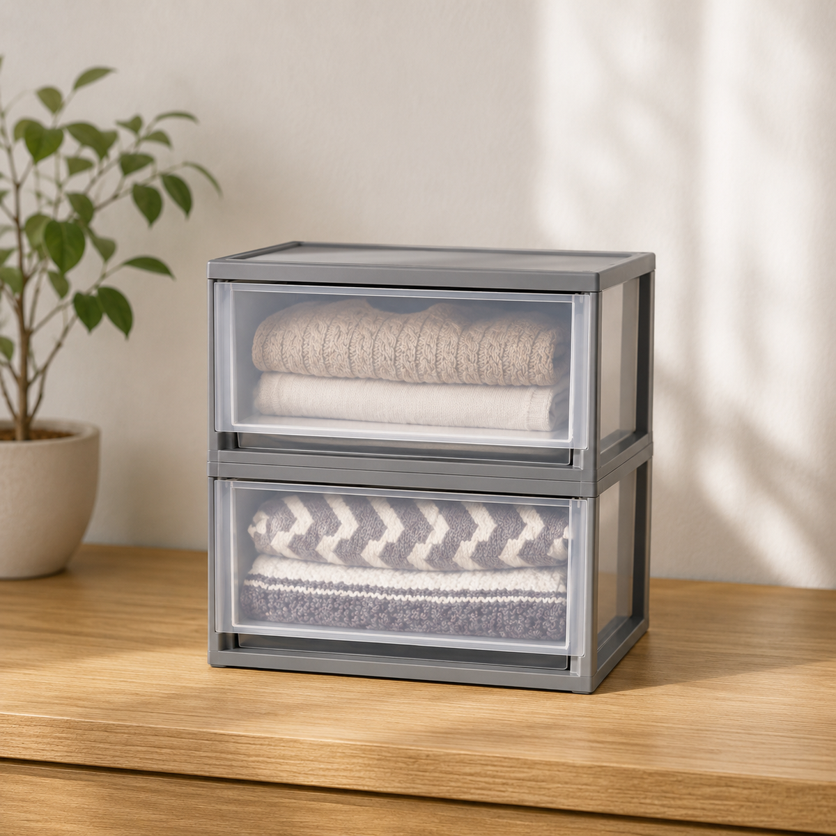 Stackable Under Bed Storage Drawers