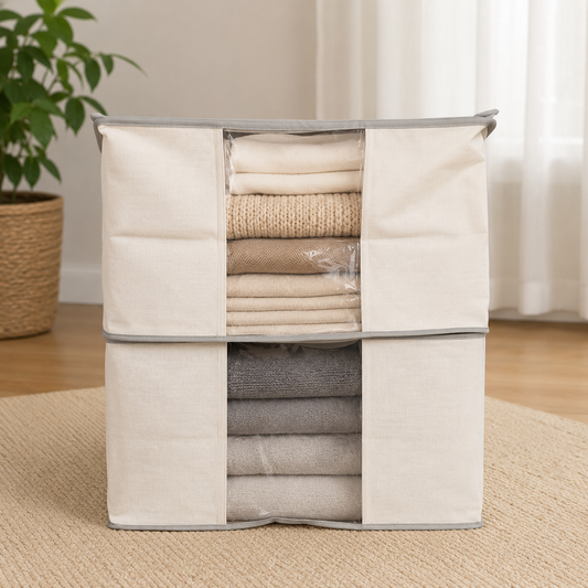 Canvas Closet Storage Organizer Bag