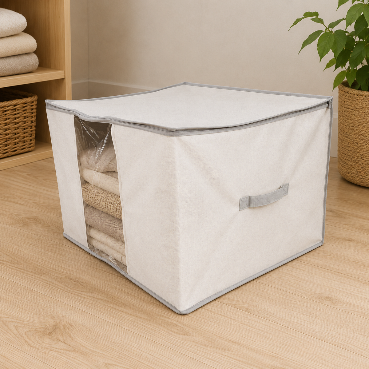 Canvas Closet Storage Organizer Bag